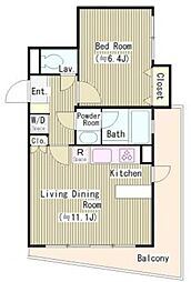 間取図画像 1LDK