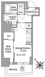 COMFORIALIV東池袋 1DKの間取図画像