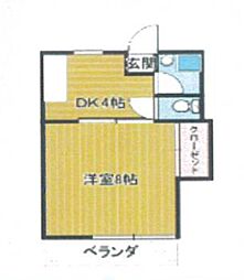TYハイム豊島園 1DKの間取図画像