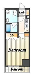 パティーナ桜台DUO 1Kの間取図画像