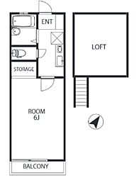 ReDEAL横浜戸塚 1Kの間取図画像