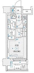 アーリアシティ川崎 1Kの間取図画像