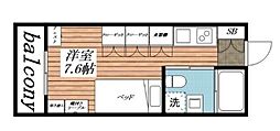 リゲーレ南行徳EAST ワンルームの間取図画像