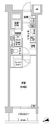 コンフォリア目黒青葉台 1Kの間取図画像