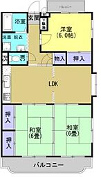 ロイヤルハイム 3LDKの間取図画像