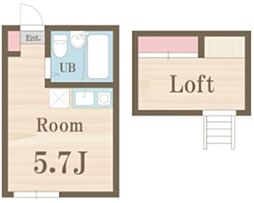 myplan中野A ワンルームの間取図画像