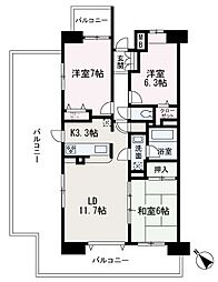 ベルポート朝霞本町 3LDKの間取図画像