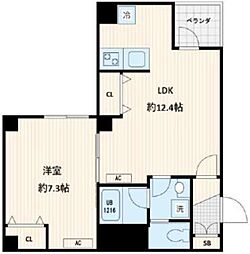 GranDuo小石川 1LDKの間取図画像