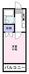榎本マンション 1Kの間取図画像