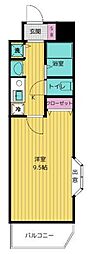 ルシェール西葛西 1Kの間取図画像