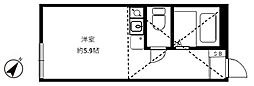 パークス横濱 ワンルームの間取図画像