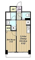 デュオステージ海老名II 1LDKの間取図画像