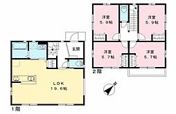 カルムおおたかの森II Ｂ棟 4LDKの間取り