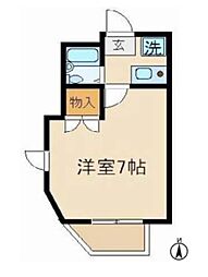 ステージ45 1Kの間取図画像