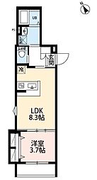 robot home 西大宮IV 1LDKの間取図画像
