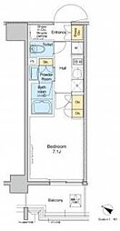 プラウドフラット両国サウス 9階1Kの間取り