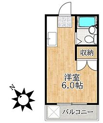 エスペランサ ワンルームの間取図画像