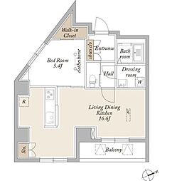 ARKMARK上北沢 1LDKの間取図画像