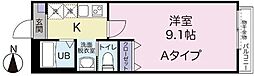 キャメル足立入谷 1Kの間取図画像