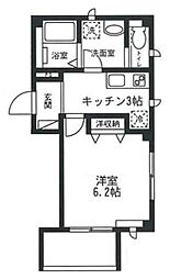 ラフィーネ本郷 1Kの間取図画像