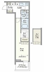 練馬区中村3丁目マンション 1SKの間取図画像