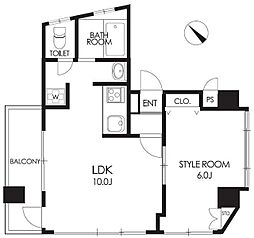 クレセント上池袋 5階1LDKの間取り