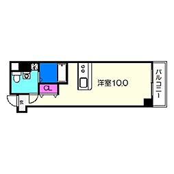 VitaNuova堺 ワンルームの間取図画像