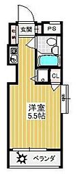 ウィンベルソロ堀切菖蒲園NO1 ワンルームの間取図画像