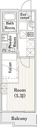 CITYCOURT南大塚 1Kの間取図画像