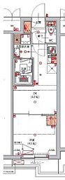 ハーモニーレジデンス東京南砂パークサイド 1DKの間取図画像