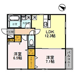 物件の間取り