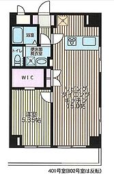 ルミエール田久保 1LDKの間取図画像
