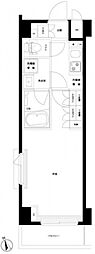 ルーブル川崎中丸子弐番館 1Kの間取図画像