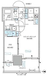 江東区大島4丁目マンション 1LDKの間取図画像