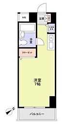 ウインザーパレス川口 ワンルームの間取図画像