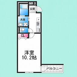 堺市西区鳳中町1丁アパート 1Kの間取図画像