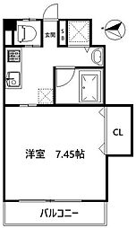 三和中野 1Kの間取図画像