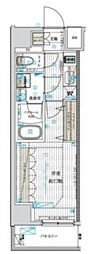 フュージョナル北綾瀬 1Kの間取図画像