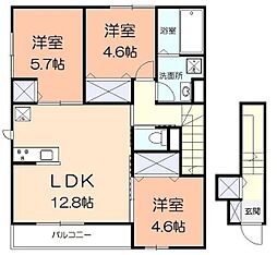 彩光館 3LDKの間取図画像