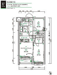 板橋区三園1丁目マンション 1SLDKの間取図画像