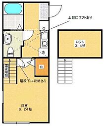 ステラハウス 1Kの間取図画像