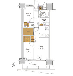 間取図画像 2LDK