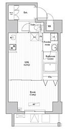 ＣＲＥＡＴＩＦ押上 8階1DKの間取り