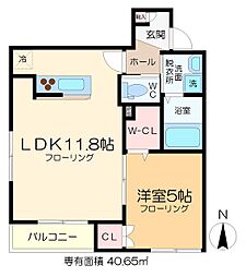 CasaFelice 1LDKの間取図画像