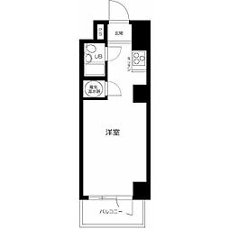 いづみハイツ茅場町 7階ワンルームの間取り