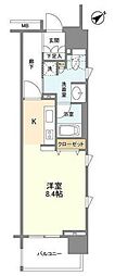 クリオ五反田 ワンルームの間取図画像