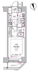 RELUXIA品川中延 1Kの間取図画像
