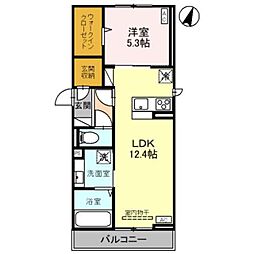 （仮）D-ROOM新和4丁目 3階1LDKの間取り