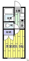 メゾン手塚 1Kの間取図画像