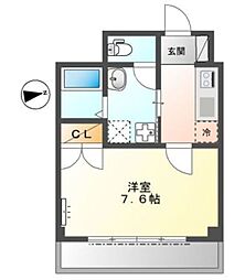 コンフォールみすず 1Kの間取図画像